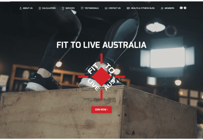 Fit to Live Australia -Urban E-Learning Wordpress Web Development Project