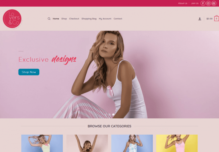 Lovers & Co - Urban E-Learning Wordpress Web Development Project